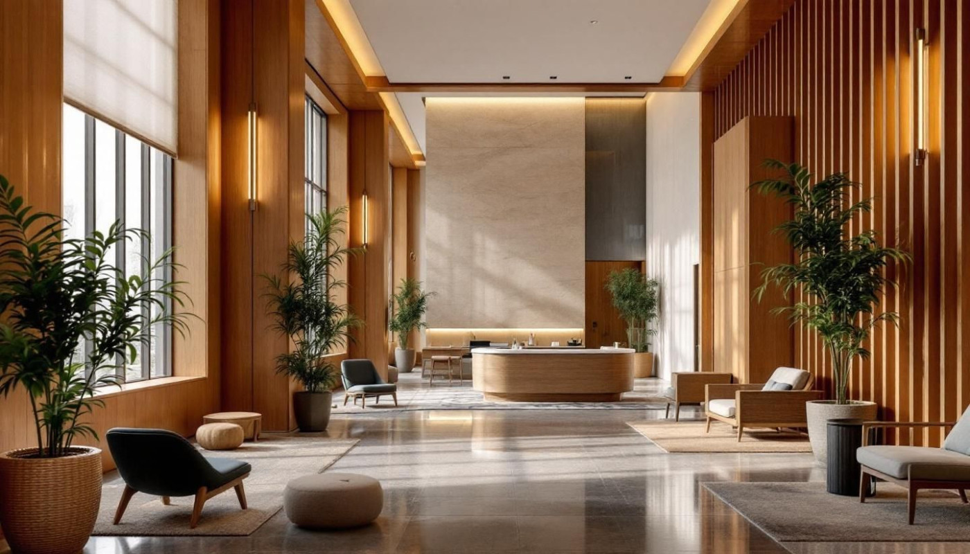 Les tendances actuelles dans l'aménagement des espaces d'accueil hôteliers